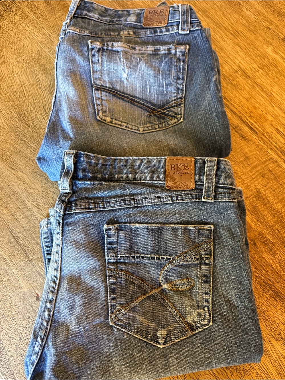 BKE Women's Medium Blue Bootcut  Leg Jeans bundle of 2